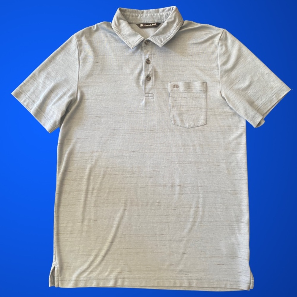 Travis Matthew grey golf polo